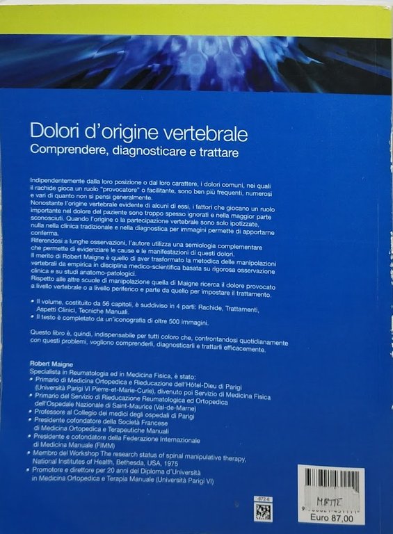 dolori di origine vertebrale comprendere diagnosticare e trattare