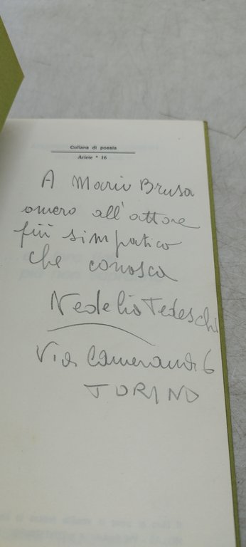 e i loro figli più non sapranno poesie nedelia tedeschi …