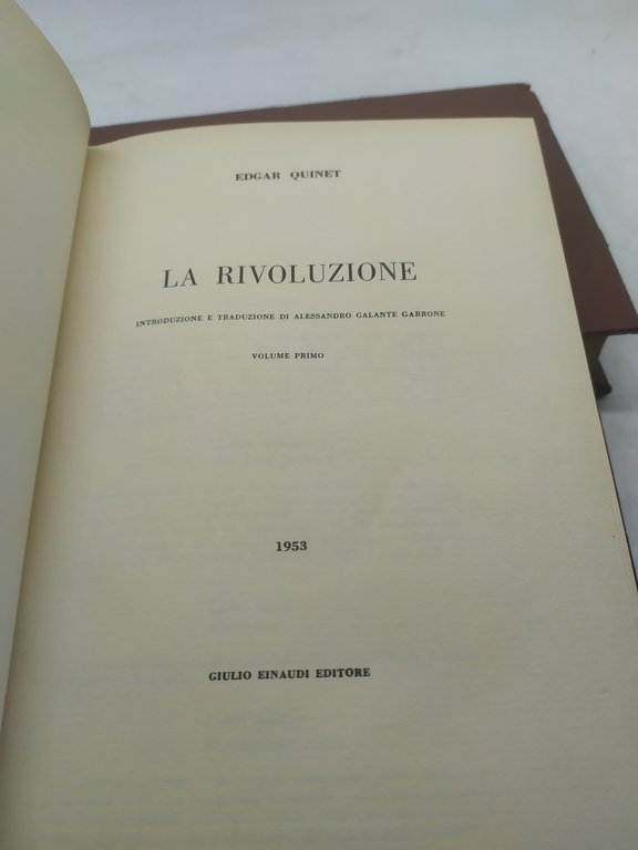 edgar quinet la rivoluzione introduzione e traduzione di alessandro galante …