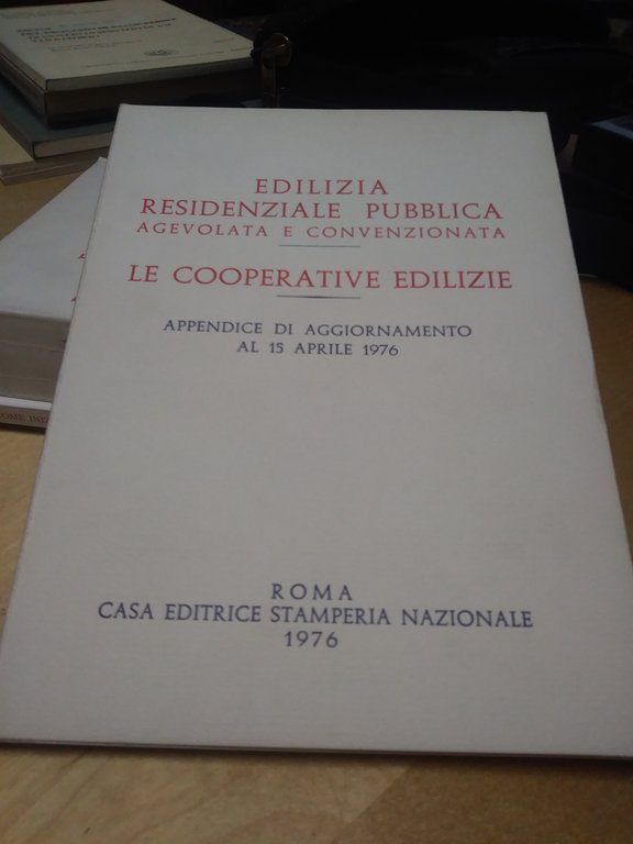 edilizia residenziale pubblica agevolata e convenzionata + cooperative edilizie