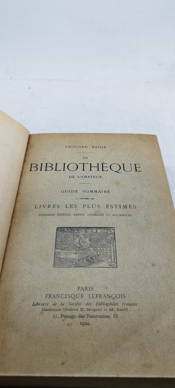 edouard rahir la bibliotheque de l'amateur guide sommaire livres les …