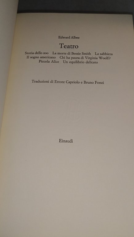 edward albee teatro einaudi | Immagine Gallery 8