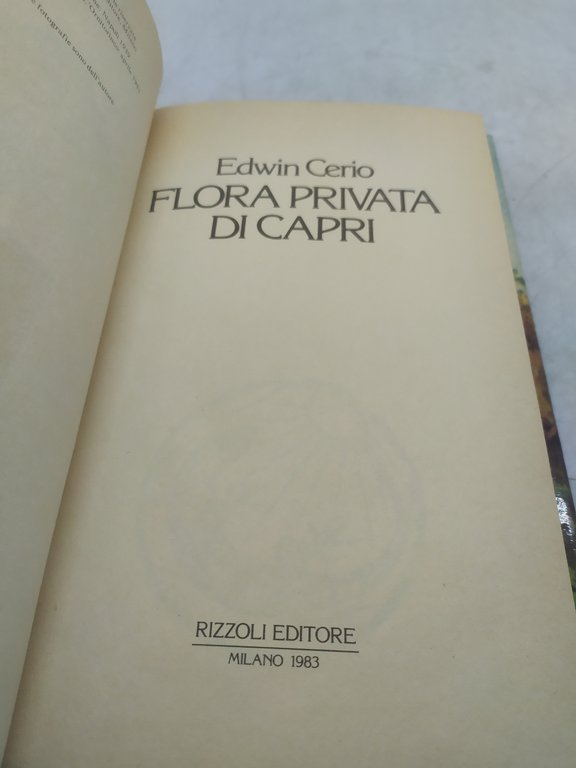 edwin cerio flora privata di capri alla scoperta di una …