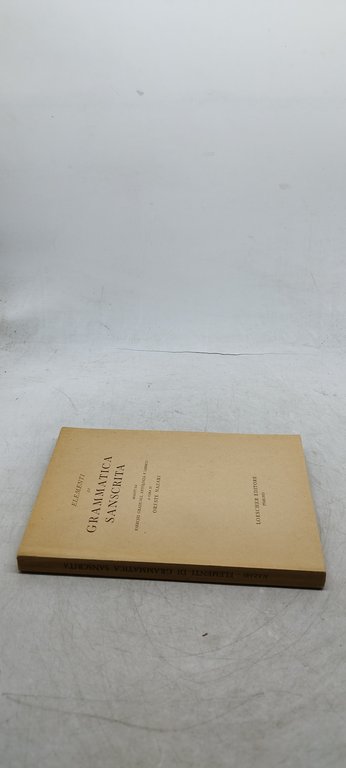 elementi di grammatica sanscrita loescher