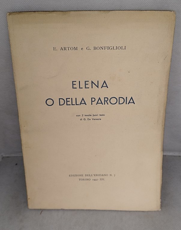 elena o della parodia con 2 tavole fuori testo di … | Immagine Gallery 2