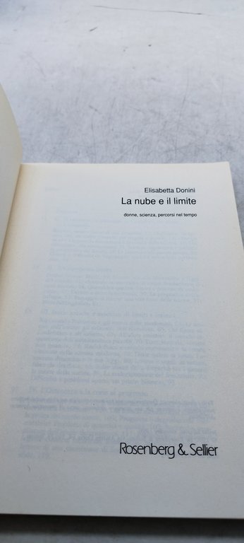 elisabetta donini la nube e il limite donne scienza percorsi …