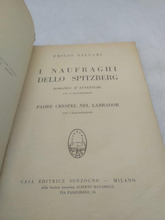 emilio salgari i naufraghi dello spitzberg 1929