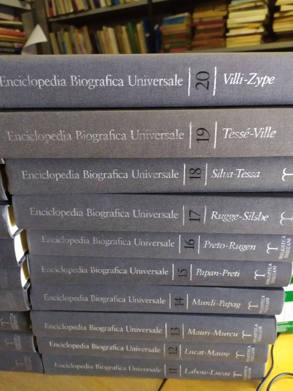 enciclopedia biografica universale 20 volumi biblioteca treccani la repubblica l'espresso