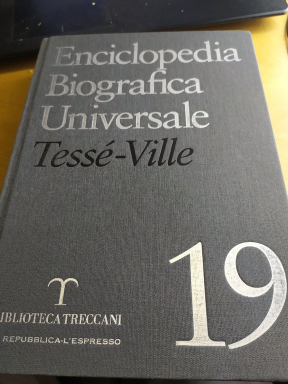 enciclopedia biografica universale 20 volumi biblioteca treccani la repubblica l'espresso