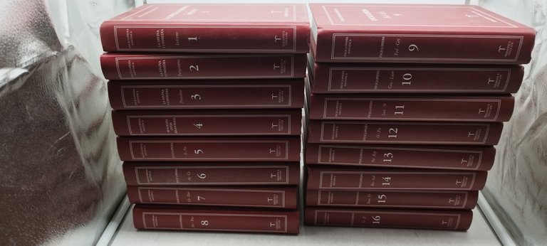enciclopedia dantesca biblioteca treccani 16 volumi