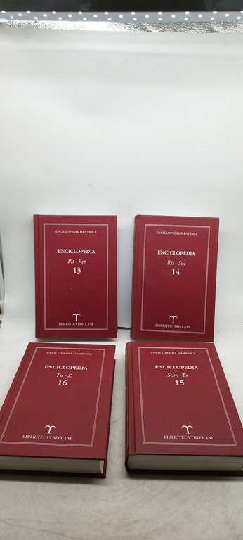 enciclopedia dantesca biblioteca treccani 16 volumi