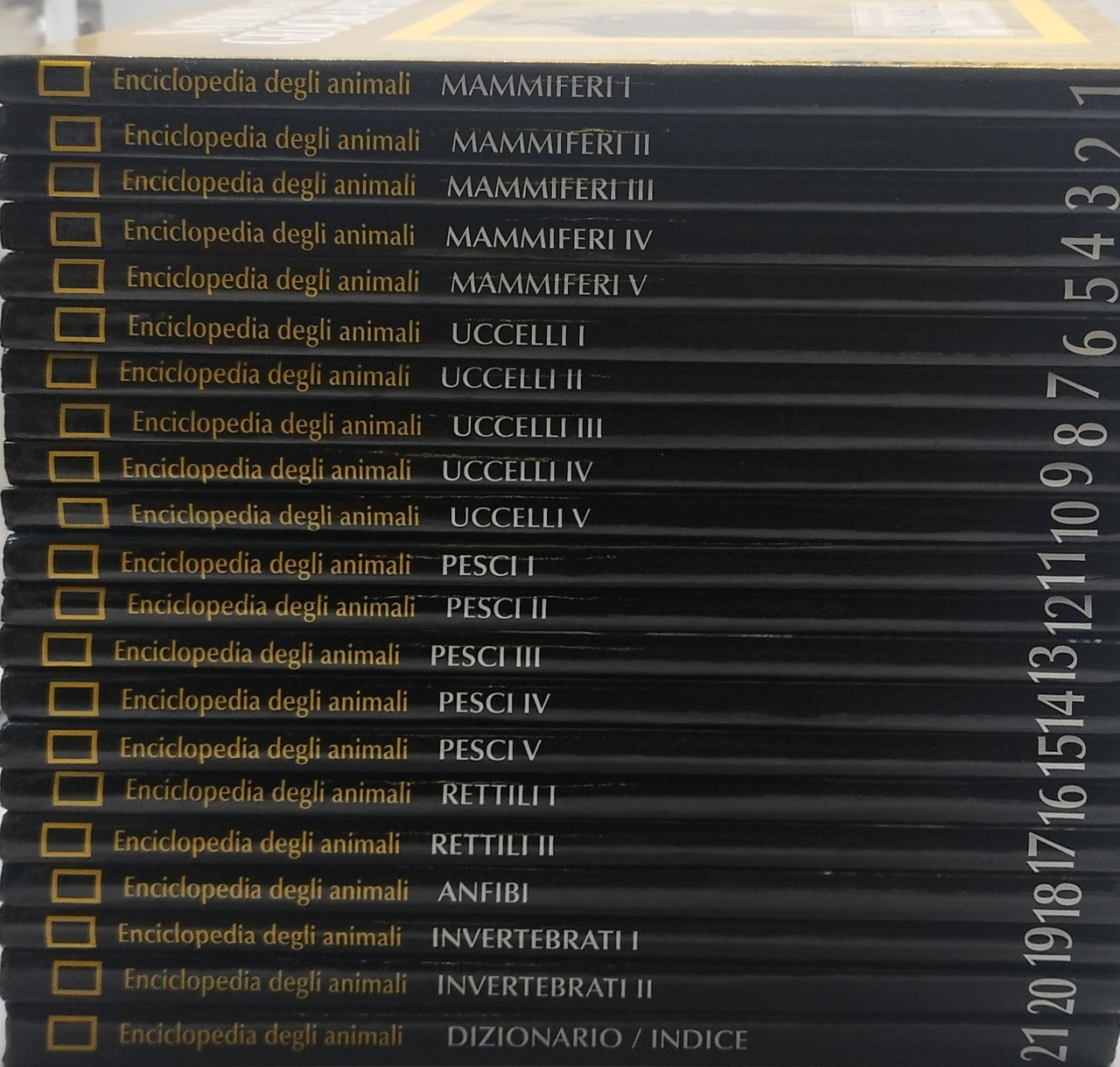 enciclopedia degli animali national geographic 21 volumi