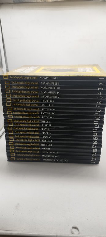 enciclopedia degli animali national geographic 21 volumi