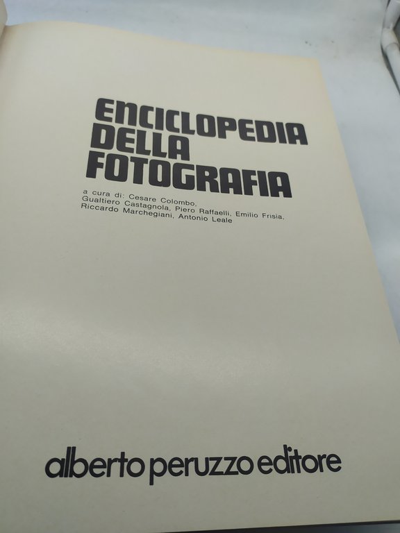 enciclopedia della fotografia 2 volumi alberto peruzzi editore