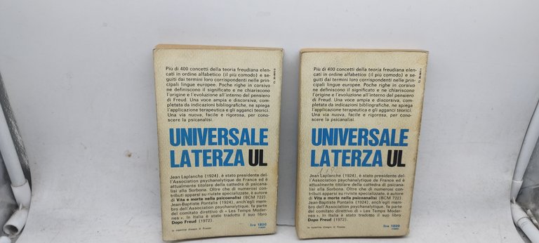 enciclopedia della psicanalisi 2 volumi universale laterza