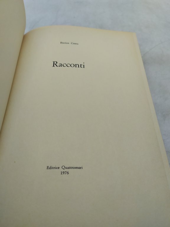 enrico costa racconti editrice quattromori