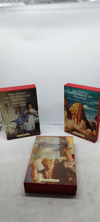 enzo siciliano la letteratura italiana 3 volumi