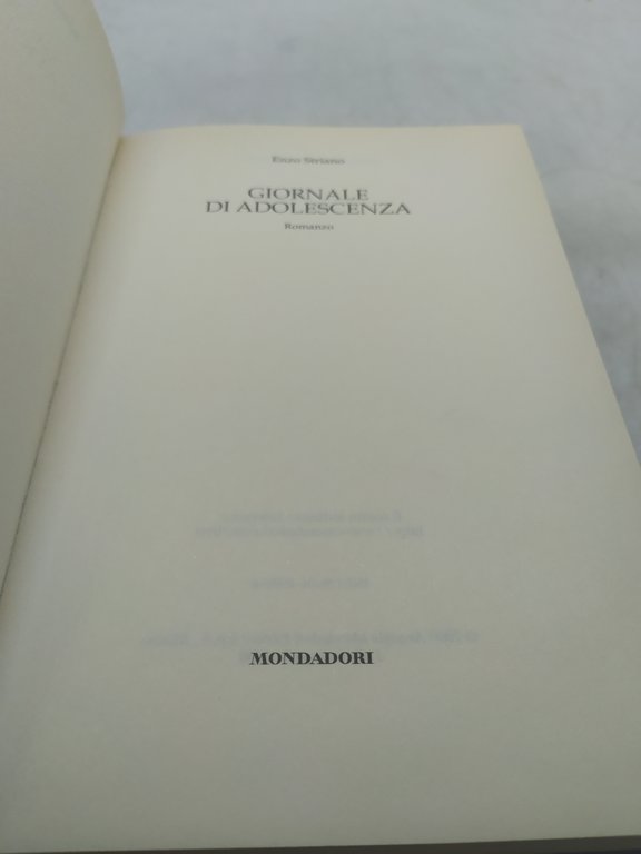 enzo striano gionale di adlescenza mondadori