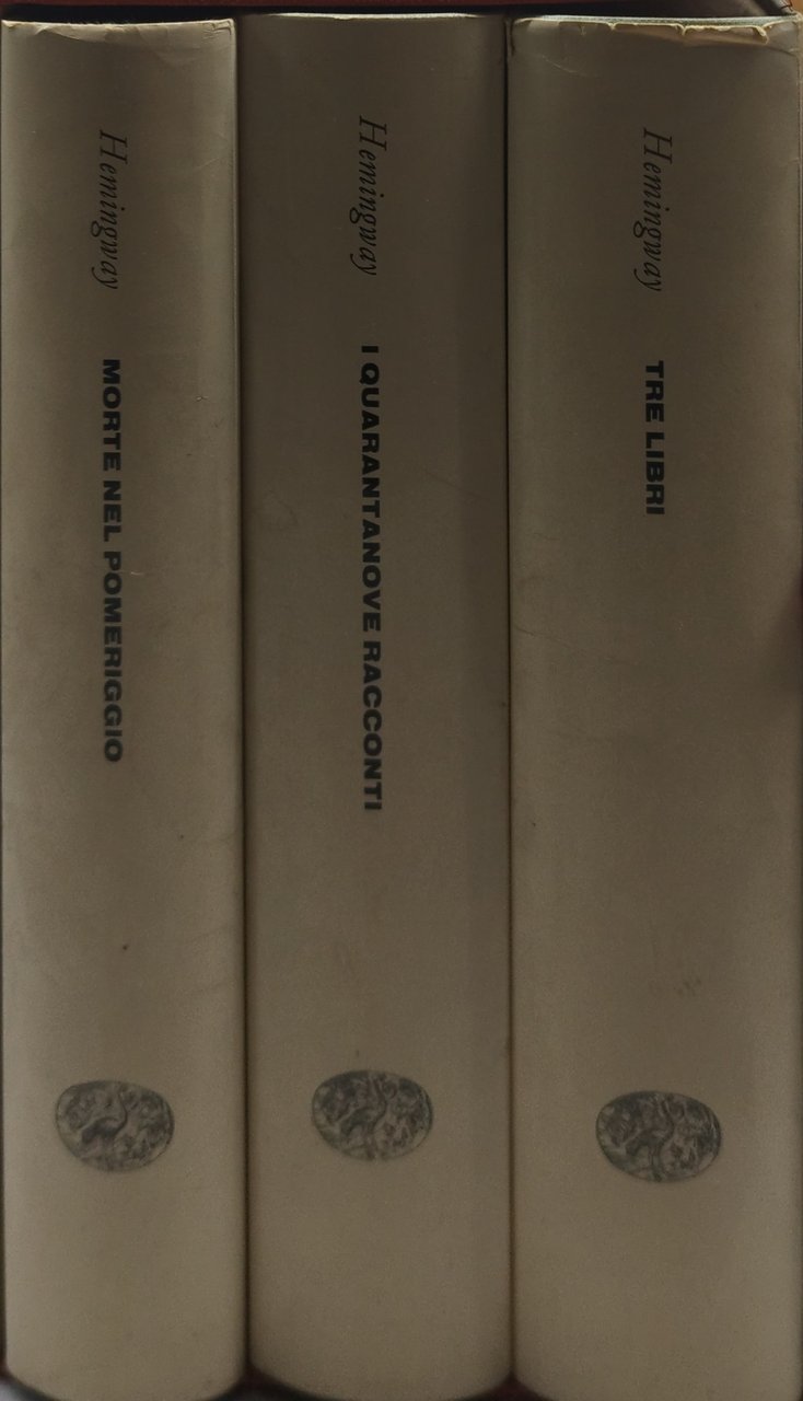 ernest hemingway tre libri einaudi fiesta quarantanove morte