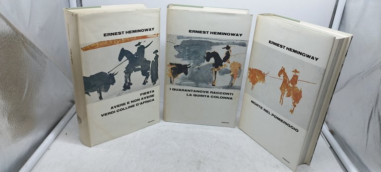 ernest hemingway tre libri einaudi fiesta quarantanove morte