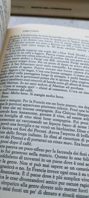 ernest hemingway tre libri einaudi fiesta quarantanove morte
