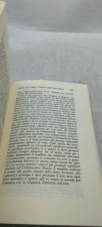 eros e agape anders nygren il mulino