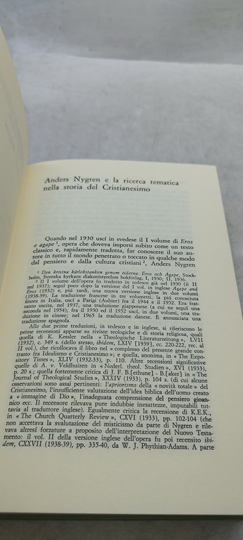 eros e agape anders nygren il mulino