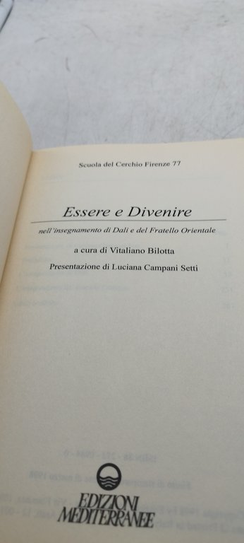 essere e divenire nell'insegnamento di dali e del fratello orientale