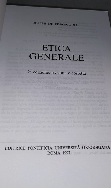 etica generale joseph de finance s.j | Immagine Gallery 6