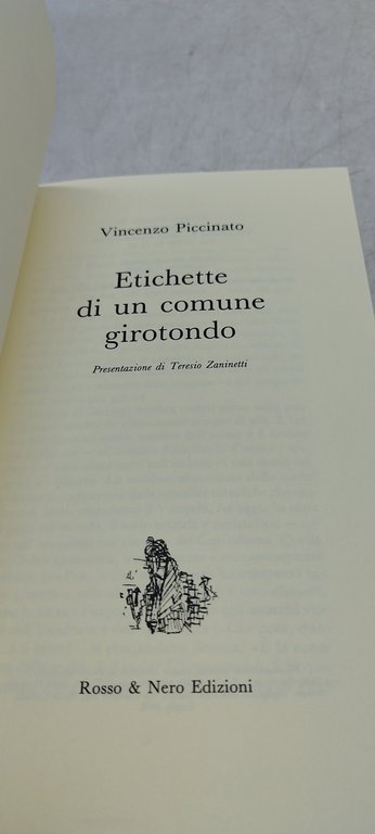 etichette di un comune girotondo teresio zaninetti