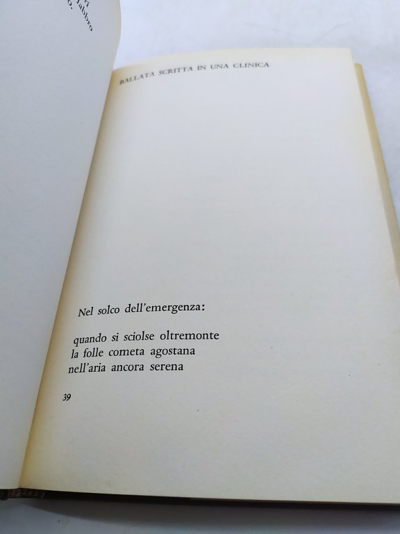 eugenio montale la bufera e alto mondadori 1963 lo specchio