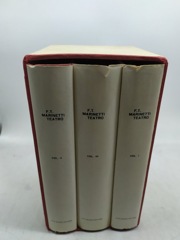 f.t. marinetti teatro 3 volumi vito bianco editore 