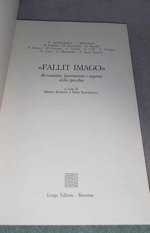 fallit imago meccanismo fascinazione e inganni dello specchio | Immagine Gallery 5