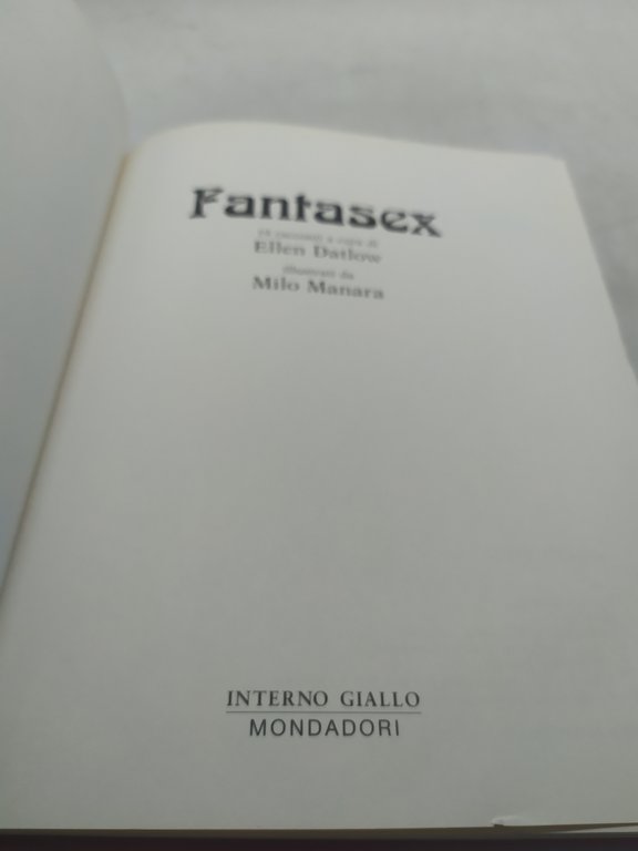 fantasex 19 racconti erotici illustrato da milo manara mondadori