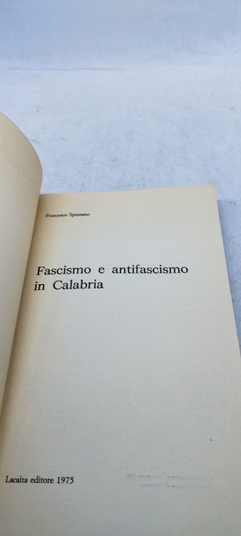fascismo e antifascismo in calabria