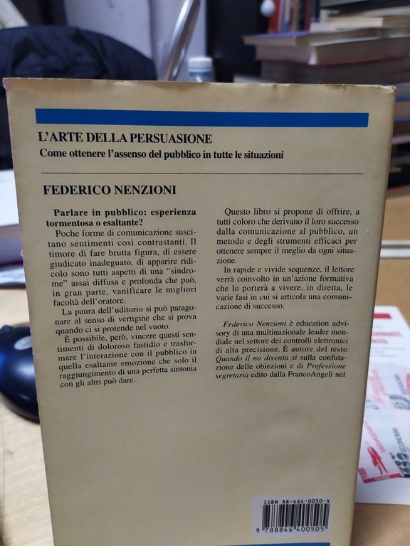 federico nenzioni l'arte della persuasione come ottenere l'assenso del pubblico …