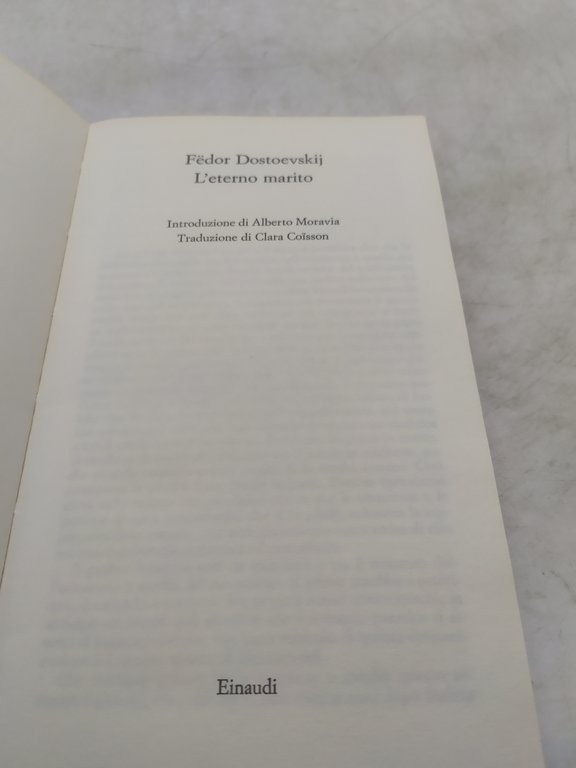fedor dostoevskij l'eterno marito einaudi