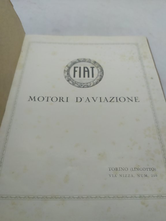 fiat motori d'aviazione