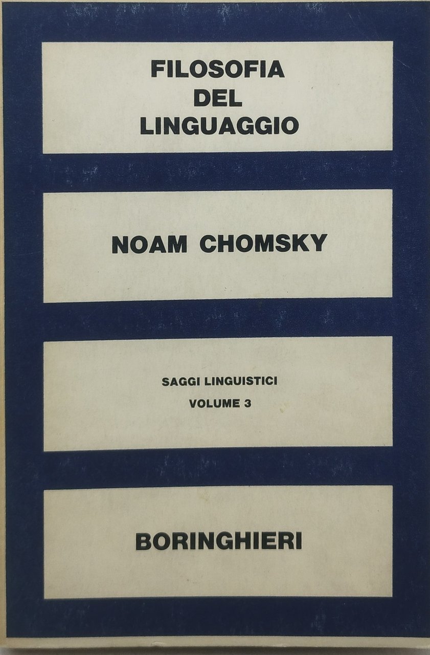 filosofia del linguaggio volume 3 boringhieri