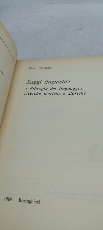 filosofia del linguaggio volume 3 boringhieri