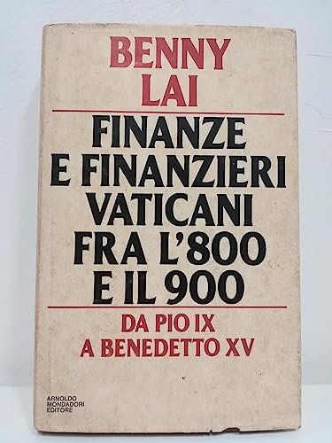 Finanze e finanzieri vaticani fra l'800 e il 900 Da …