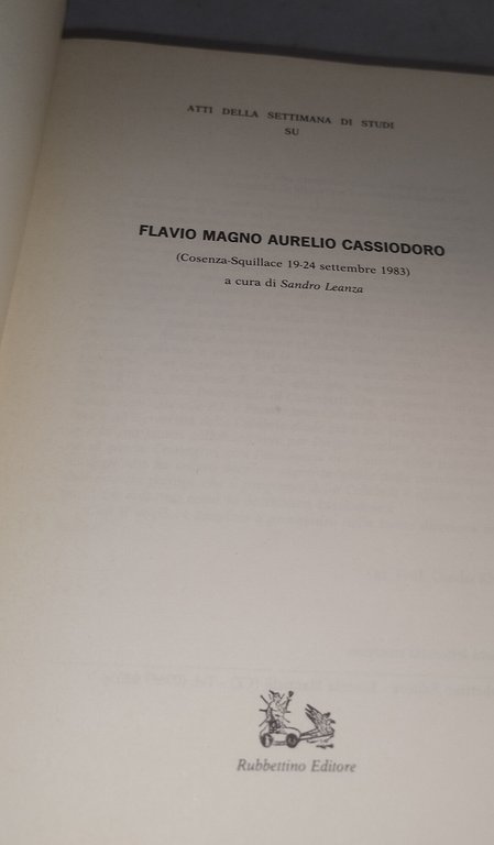 flavio magno aurelio cassiodoro atti delle settimana di studi | Immagine Gallery 6
