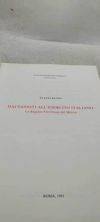 flavio russo dai sanniti all'esercito italiano la regione fortificata del …