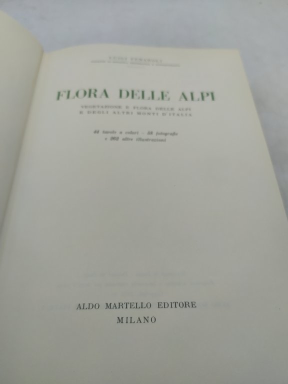 flora delle alpi di luigi fenaroli martello editore