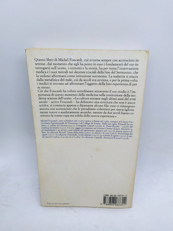 foucault nascita della clinica einaudi paperbacks