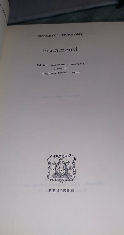 frammenti senocrate ermodoro traduzione commento margherita isnardi parente | Immagine Gallery 7