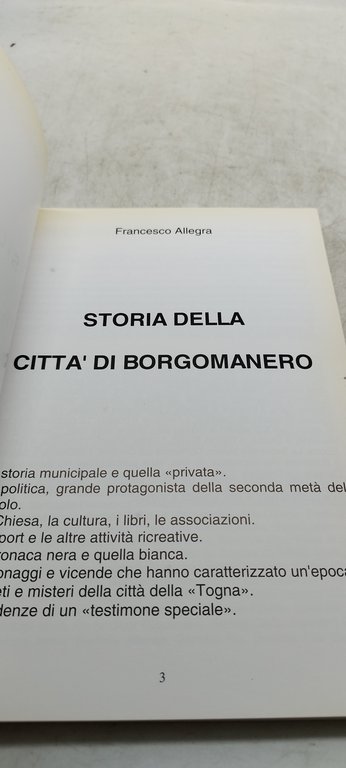 francesco allegra storia della città di borgomanero