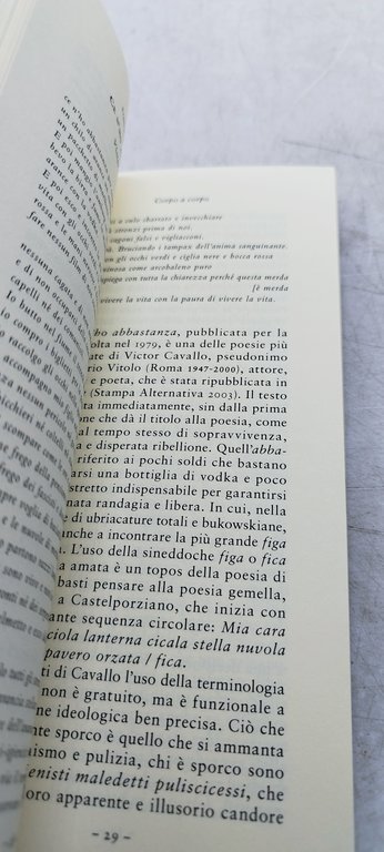 francesco filia corpo a corpo con poeti del 900