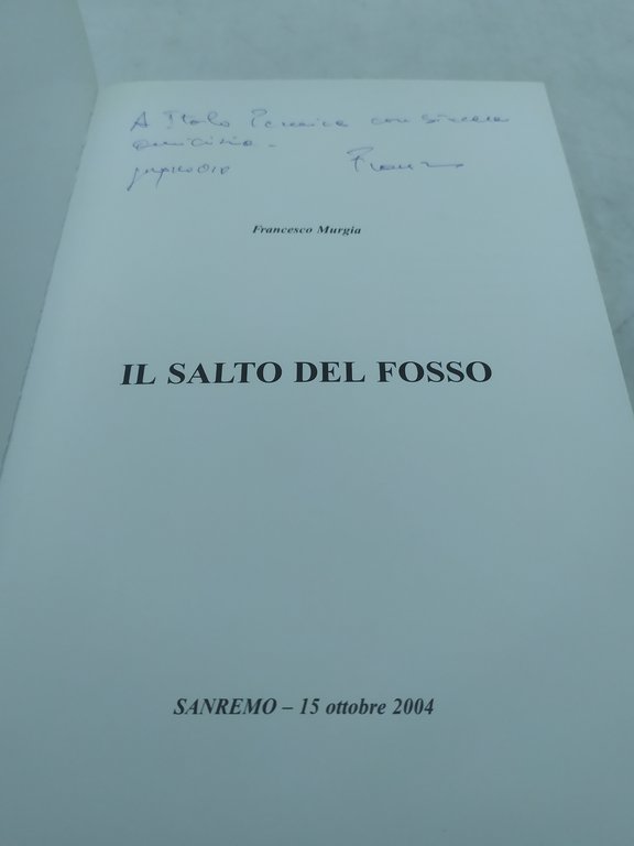 francesco murgia il salto del fosso sanremo ottobre 2004