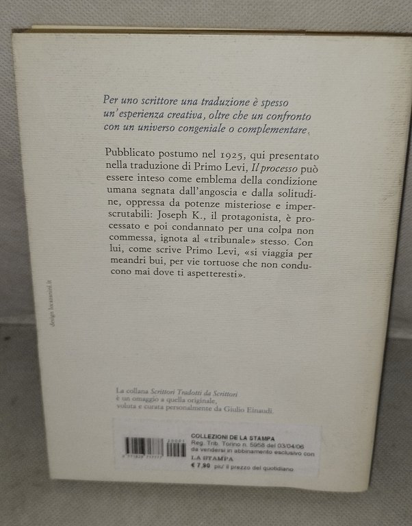 franz kafka il processo nella traduzione di primo levi | Immagine Gallery 2